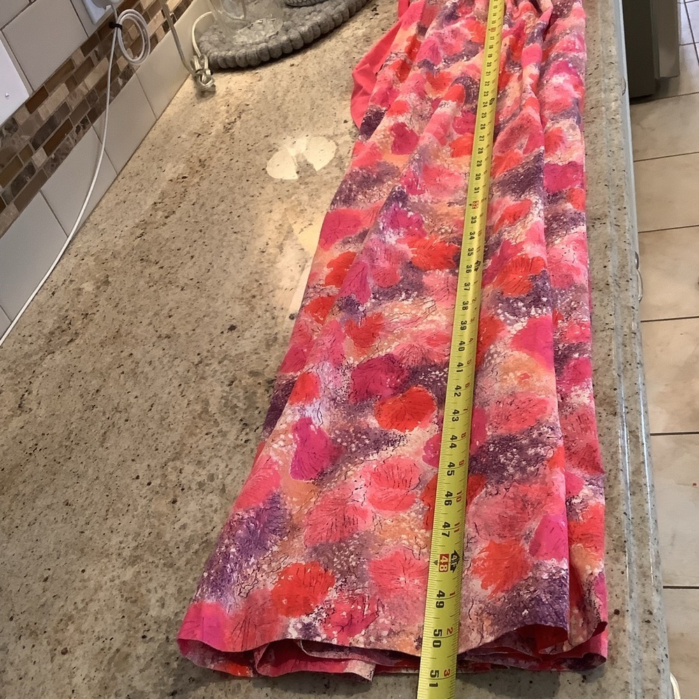 Vintage Pink and Purple Maxi Muumuu Dress Made in Hawaii Size Small - Picture 8 of 8